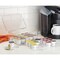 mDesign Plastic Stackable Tea Bag and Coffee Pod Organizer, Set of 2, Clear